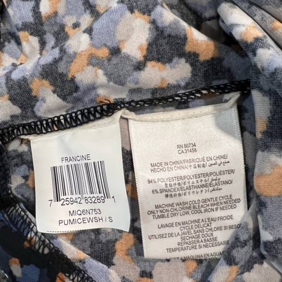 Bcbgmaxazria Body Con Multicolor Panel Long Sleeve Dress - Picture 12 of 12